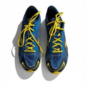 Saucony Shay XC Women Blue Yellow Track Spikes Sprint Running‎ Shoes Size 7